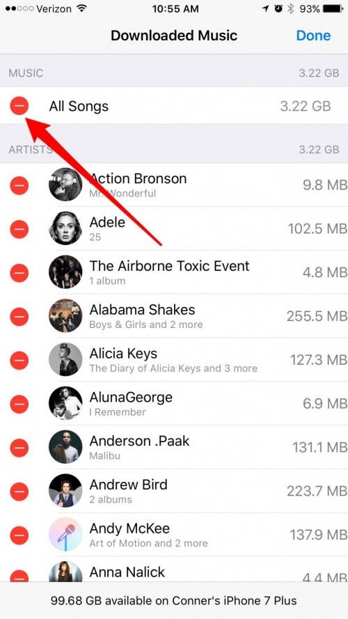 kako izbrisati glasbo iz iPhona z iTunes