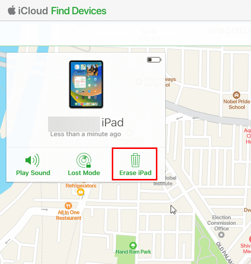 השתמש ב-find my app כדי למחוק iPhone או iPad