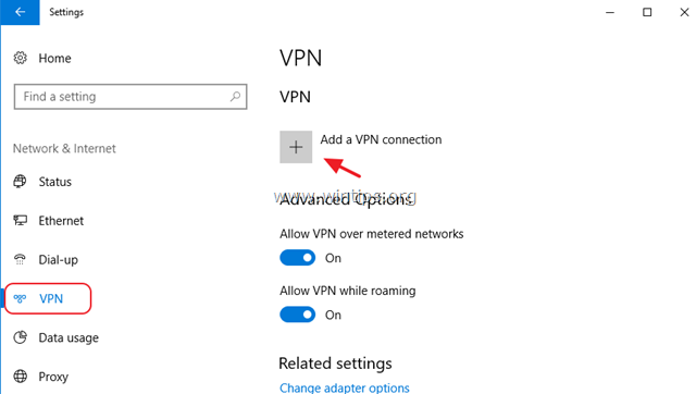 Πώς να ρυθμίσετε μια σύνδεση VPN Windows 10