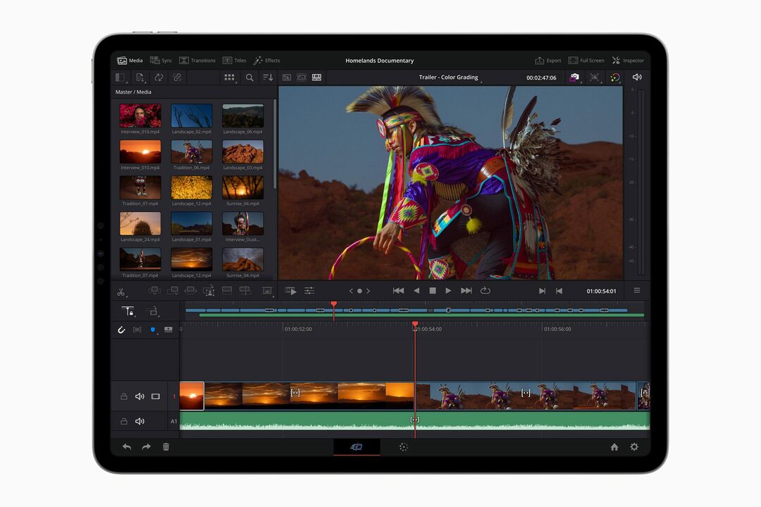 Apple iPad Pro M2 - DaVinci Resolve