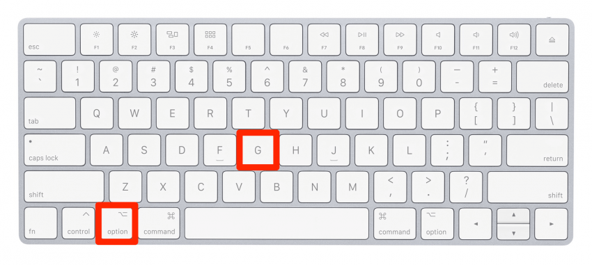 Szimbólumok beírása Mac rendszeren: Copyright Symbol Mac