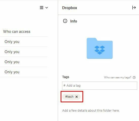 Găsiți Tag Dropbox