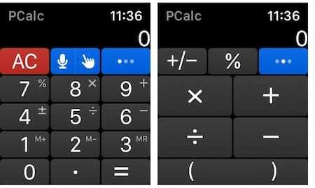 ساعة أبل PCalc