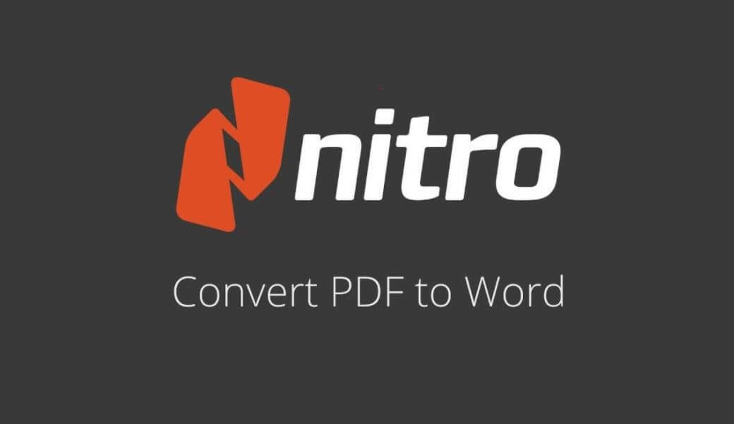 Nitro PDF를 Word 변환기로