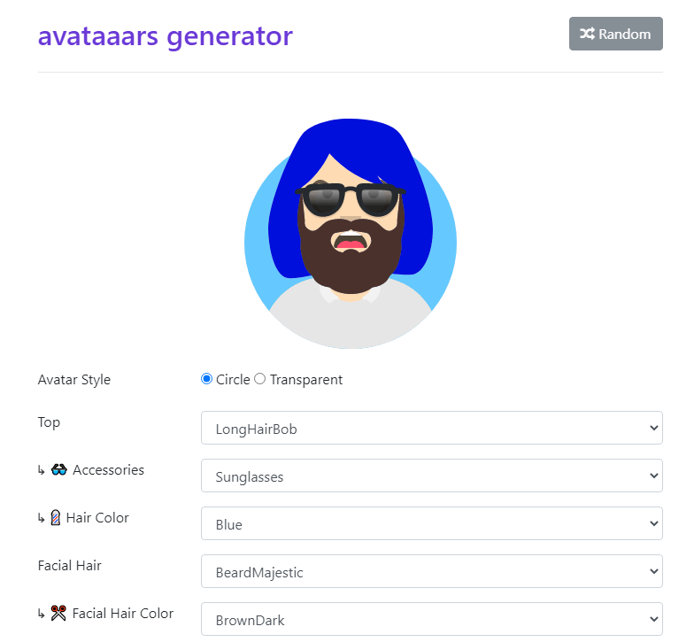 Генератор на Avataaars