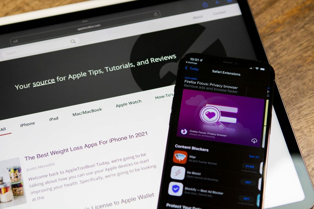 Kuidas installida Safari laiendusi iPadis ja iPhone Heros