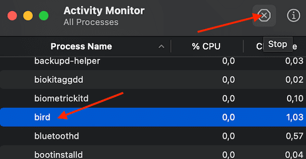 erzwingen-beenden-vogel-prozess-macos