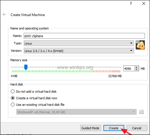 كيفية تثبيت برنامج VMware ESXi 6.7 على برنامج VirtualBox.
