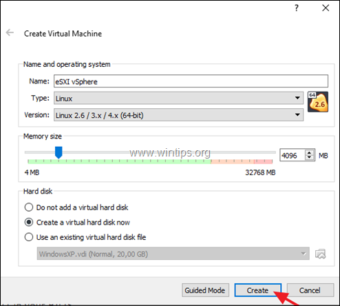 Kā instalēt VMware ESXi 6.7 vietnē VirtualBox.