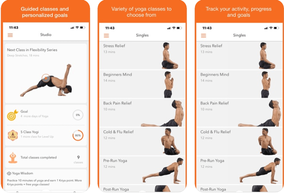 Yoga verfolgen