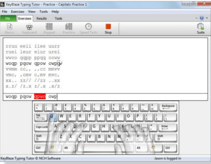 KeyBlaze Typing Tutor - Beste gratis skriveprogramvare