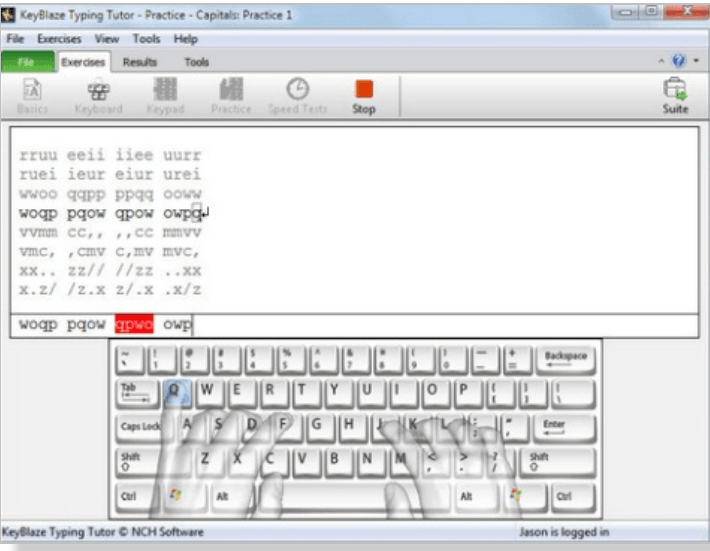 KeyBlaze Typing Tutor - Bedste gratis skrivesoftware