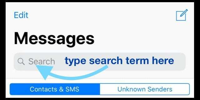 Kan niet zoeken naar oude teksten in berichten na iPhone-update of herstel?