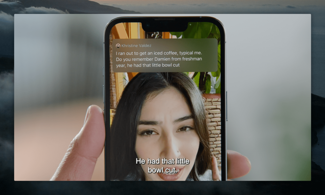 iOS 16 tilgjengelighetsfunksjoner Live-teksting