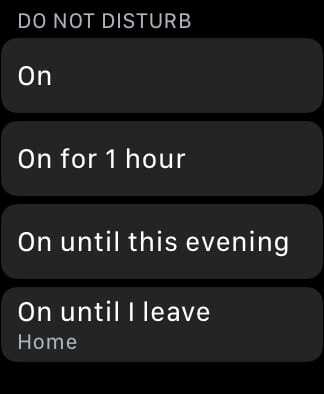 Možnosti režimu Nerušiť na hodinkách Apple Watch