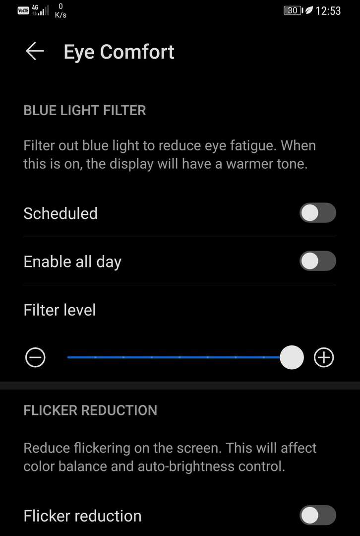 désactiver-eye-comfort-blue-light-filter-android