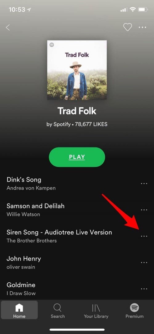 Spotify-Wiedergabeliste