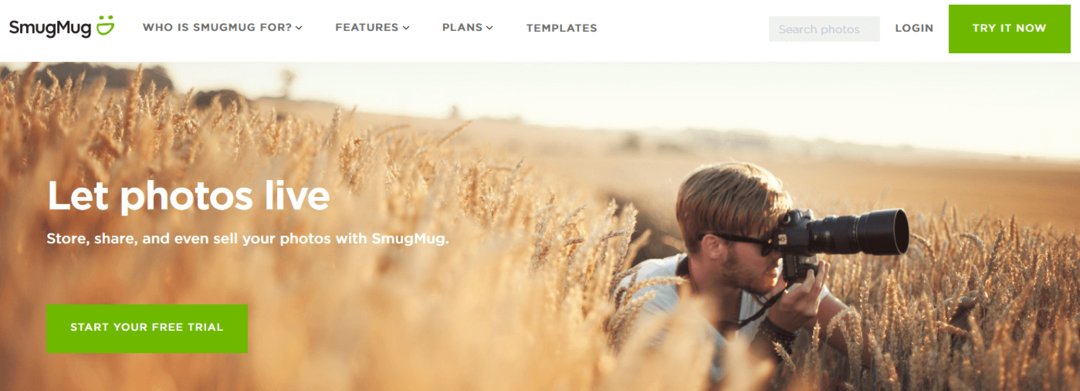 Ισχυρός ιστότοπος SmugMug για φιλοξενία φωτογραφιών