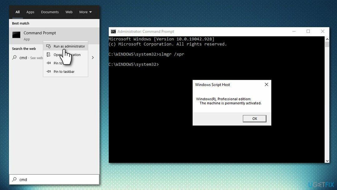 Aktifkan melalui Command Prompt