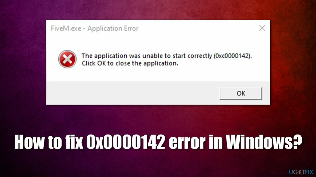Kuidas parandada Windowsis viga 0x0000142?