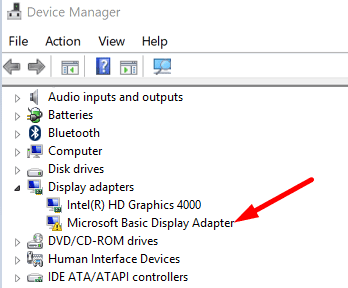 Microsoft-Basic-Display-Adattatore