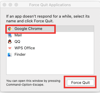 Forcer à quitter les programmes sur Mac