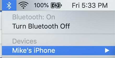 Hotspot personale - Bluetooth