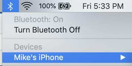 Personligt hotspot - Bluetooth