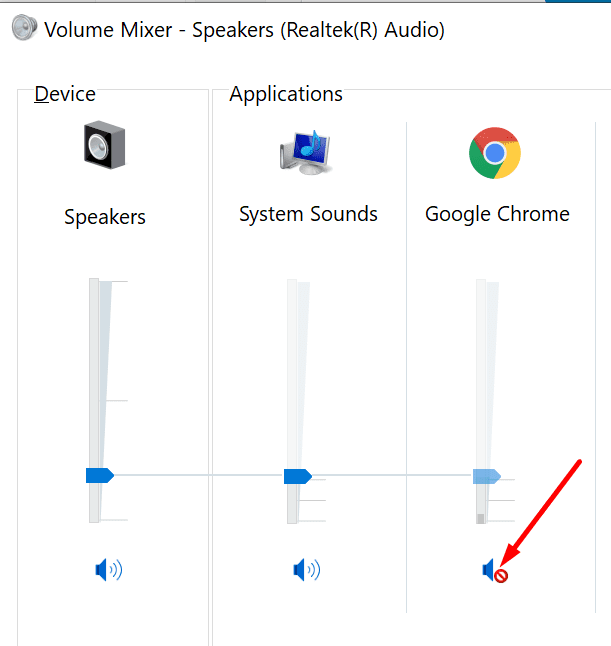 windows 10 volumemixer chroom