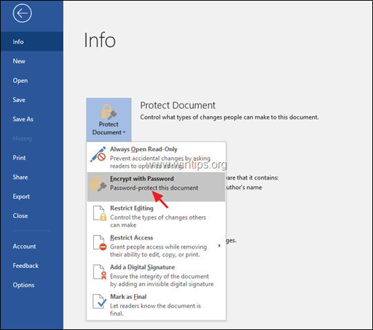 วิธีการใช้รหัสผ่านป้องกันเอกสาร Office (Word, Excel, PowerPoint)