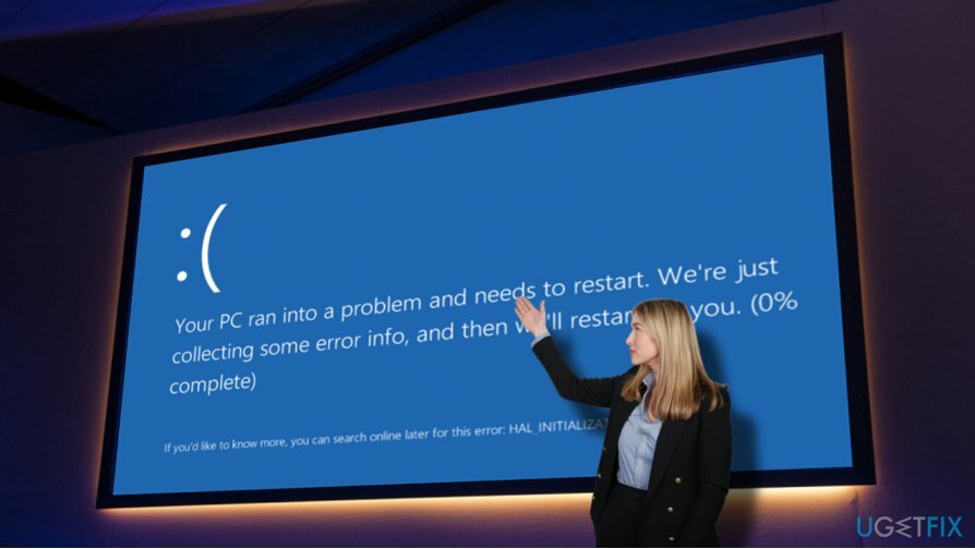 Una imagen de Ntkrnlmp.exe BSOD