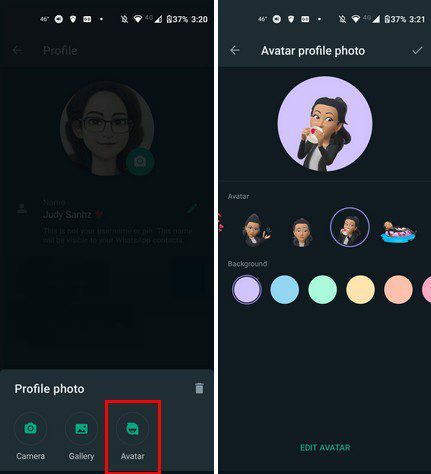 Avatar profilképe WhatsApp