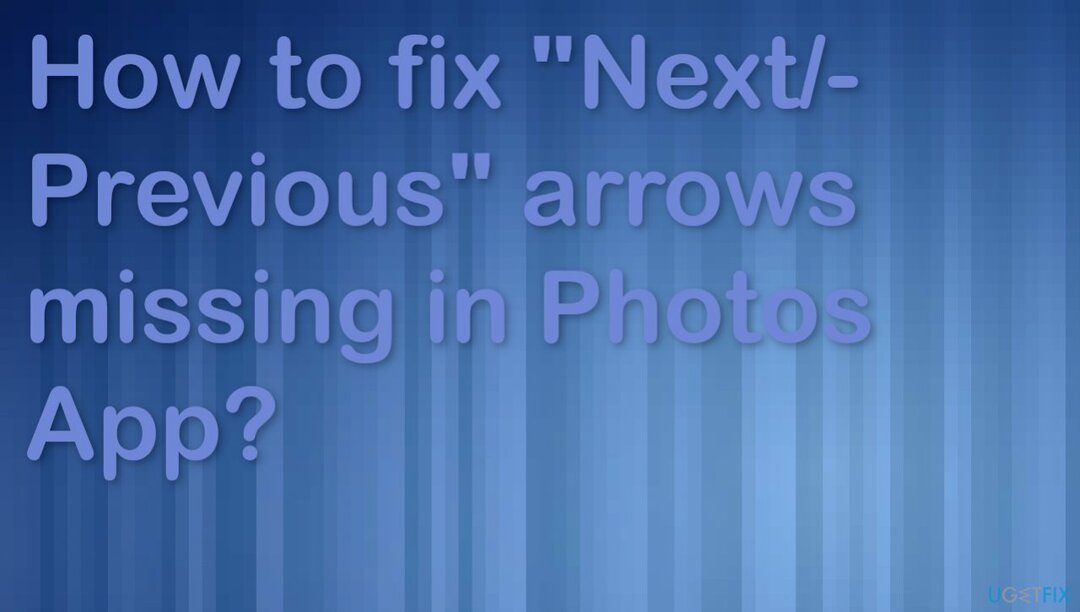 V aplikaci Fotky chybí šipky „DalšíPředchozí“.