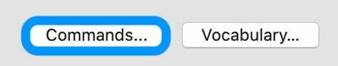 Röstkontrollkommandonknapp på Mac-tillgänglighetsinställningar