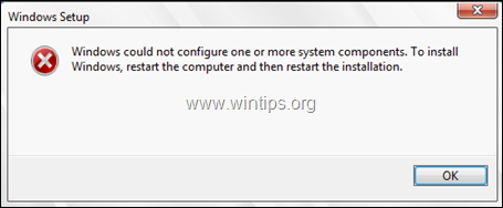 UPDATE: Windows konnte eine oder mehrere Systemkomponenten in Windows 10 Update nicht konfigurieren.