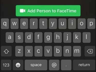 أضف شخصًا إلى FaceTime