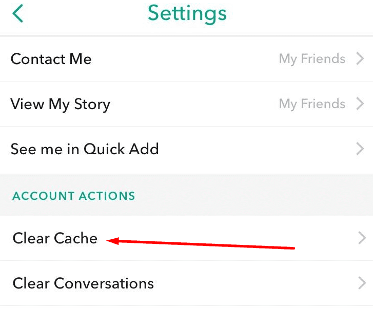 borrar snapchat caché