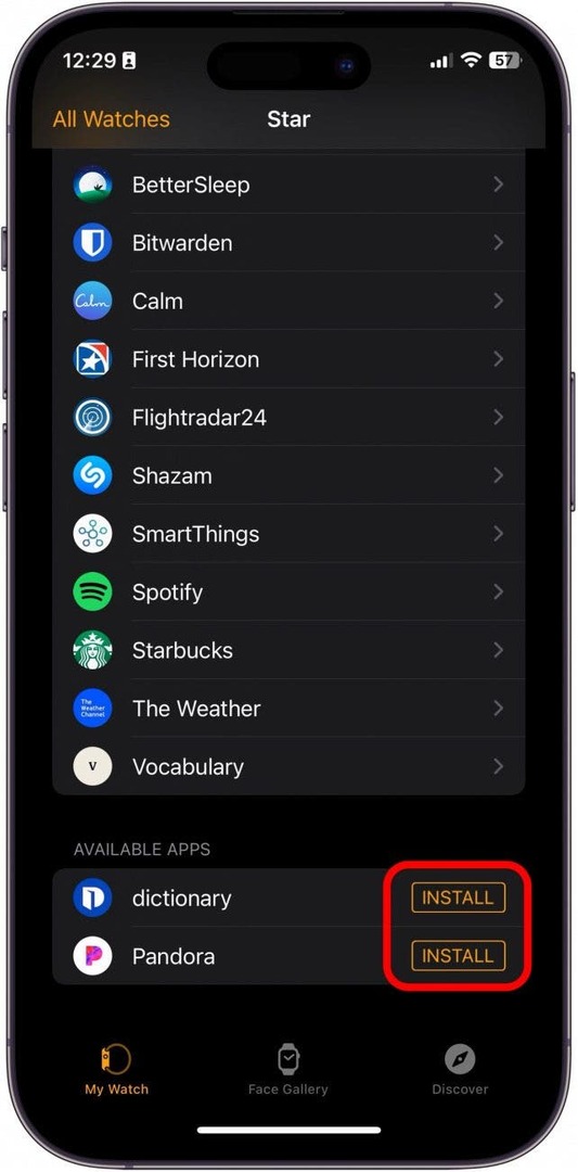 utilizzare le app su Apple Watch