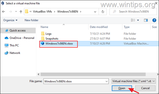 tambahkan mesin virtualbox