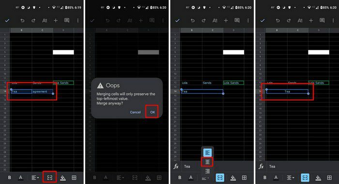 Google Spreadsheet Menggabungkan Sel Android