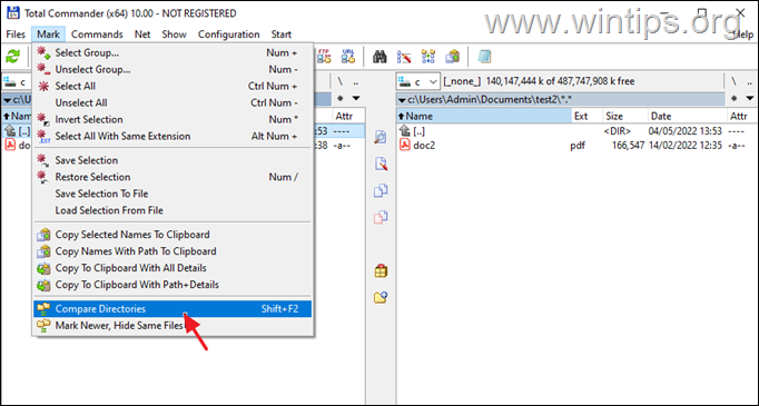 Bagaimana Membandingkan Folder - Total Commander