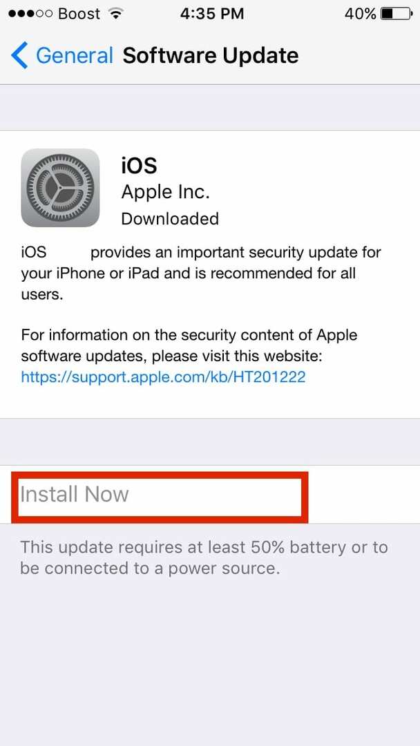 Įdiekite iOS 10