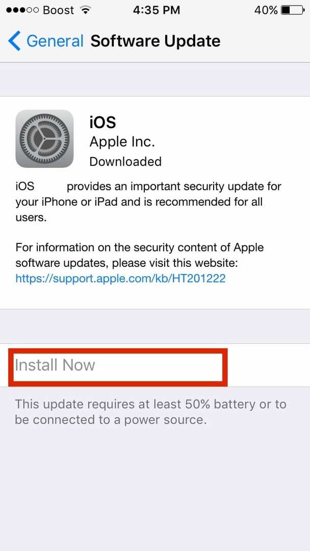 ติดตั้ง iOS 10