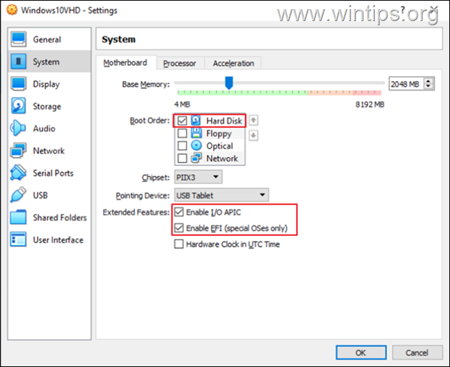 popravi napako pri zagonu virtualbox int18