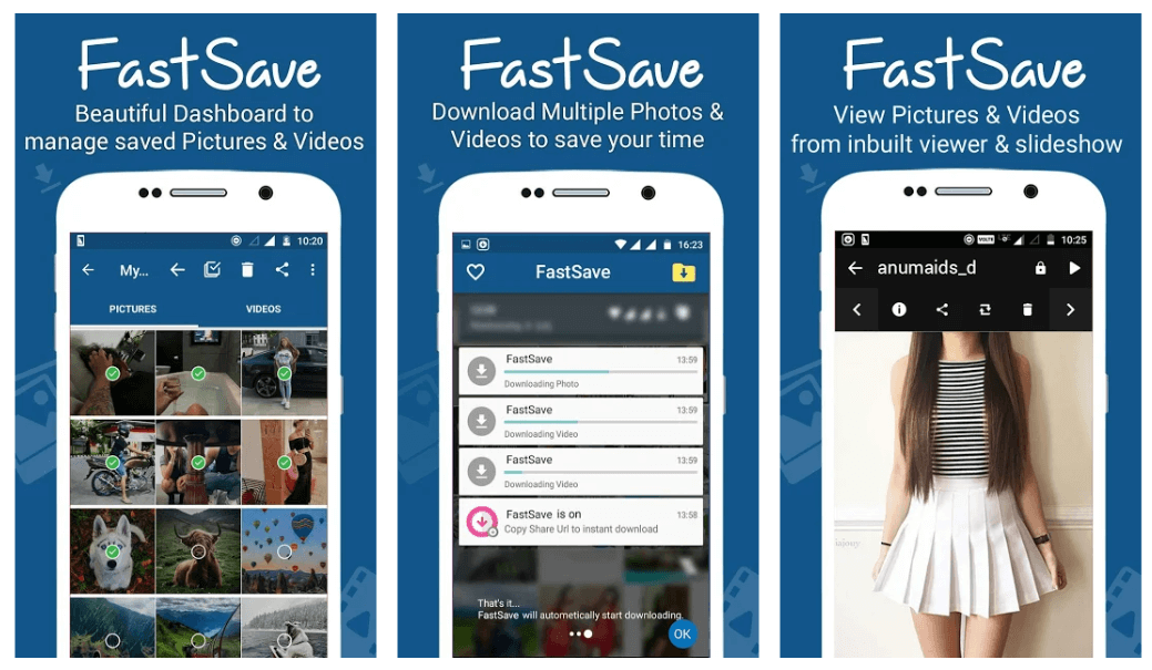 FastSave สำหรับ Instagram - ดาวน์โหลดรูปภาพและวิดีโอ Instagram ที่ดีที่สุด