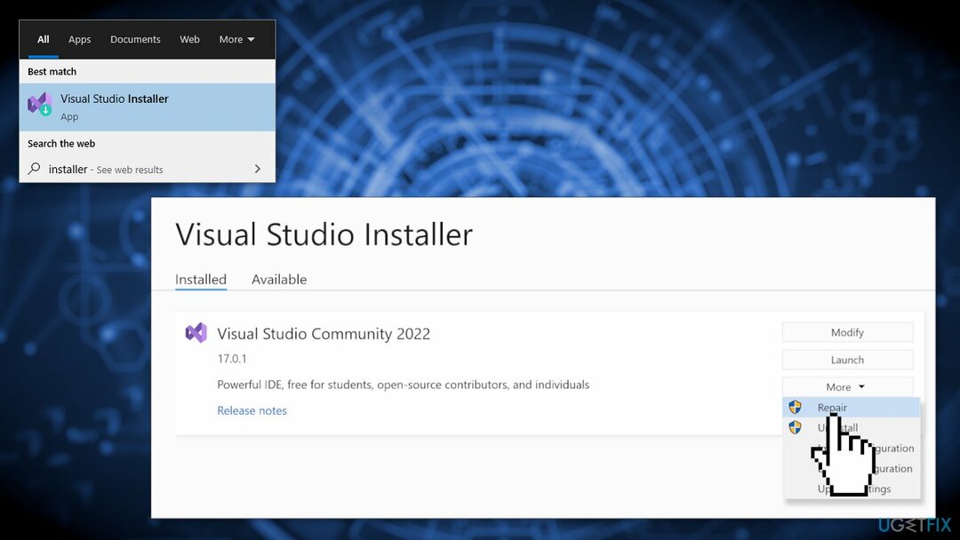 ซ่อม Visual Studio