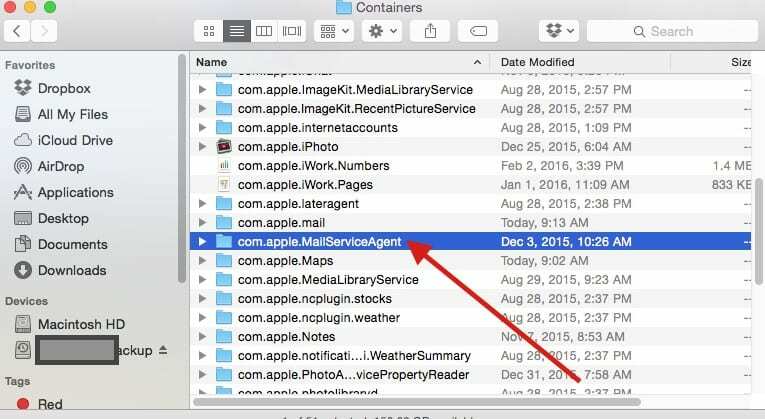 Mail-appen krasjer stadig med El Capitan, veiledning