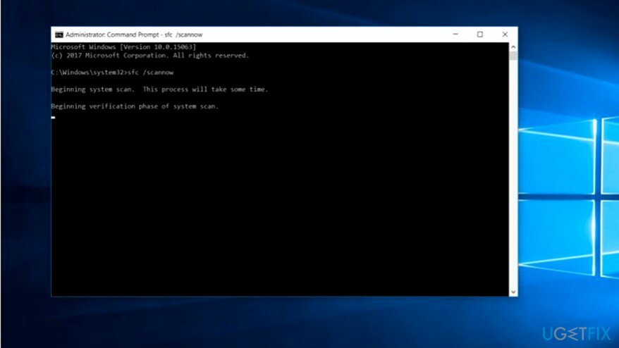 Command Prompt-ის ეკრანის სურათი