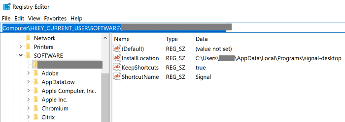 Signal-desktop-app-windows-registry-editor