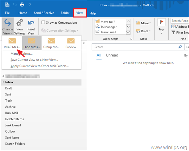 CORRECTIF: les messages électroniques sont manquants sur Exchange - Office 365